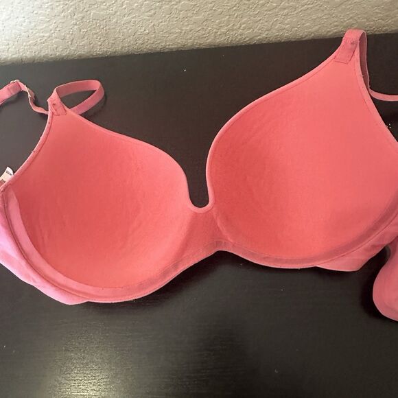 Incredible By Victorias Secret Bra Pink Perfect Shape 34c Lace Straps Wired - Picture 5 of 7